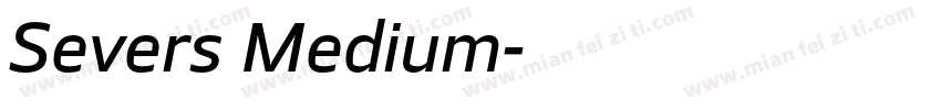 Severs Medium字体转换